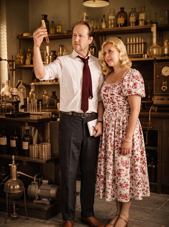 Josh Shellman as Wilhelm Reich with Snezhana Chernyavskaya as Annie Pink